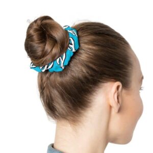 Vibrant Zebra Print Scrunchie