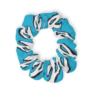 Vibrant Zebra Print Scrunchie